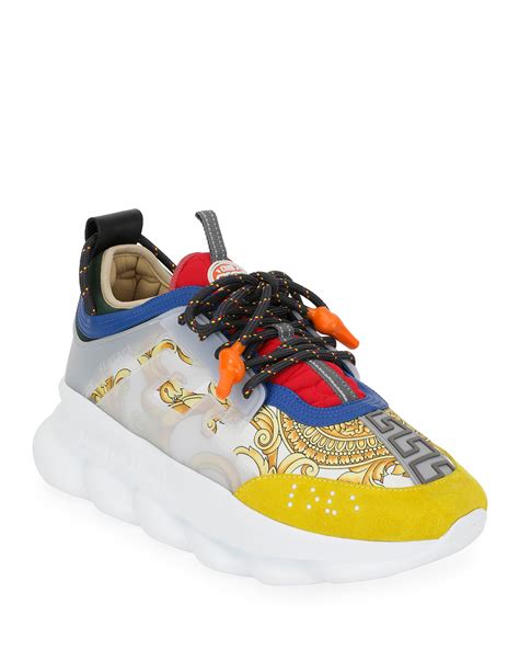 sneakers chain reaction versace|authentic Versace chain reaction sneakers.